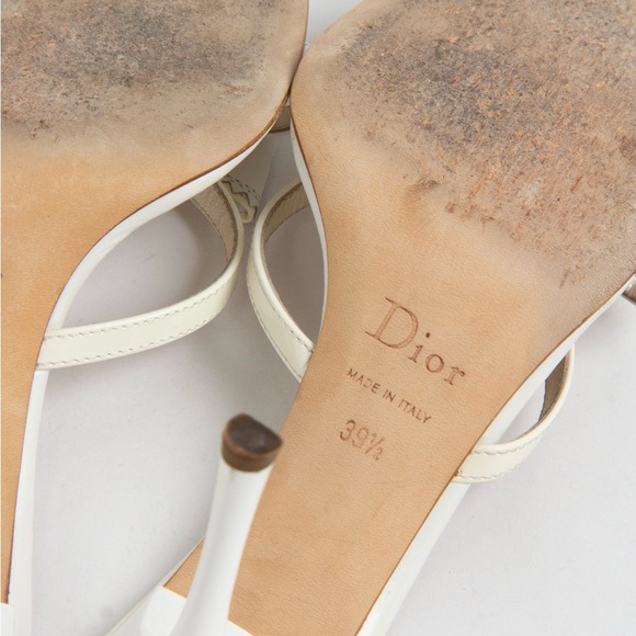 SOLD — Dior White and Cream Bow Heels - Picture 8 of 10
